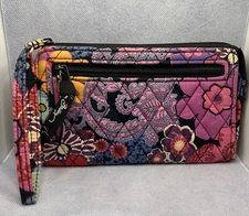 Vera Bradley Purple/ Pink Floral￼ Wristlet Wallet