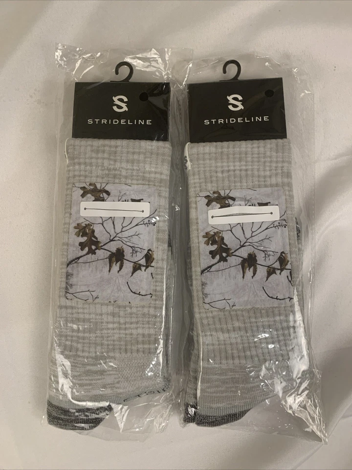 StrideLine Realtree Premium Hunting Socks w Pocket Size 9-11 THREE PAIR - Image 2 of 4