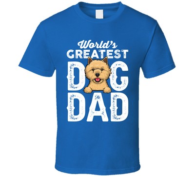 Cairn Terrier World's Greatest Dog Dad Father's Day T Shirt