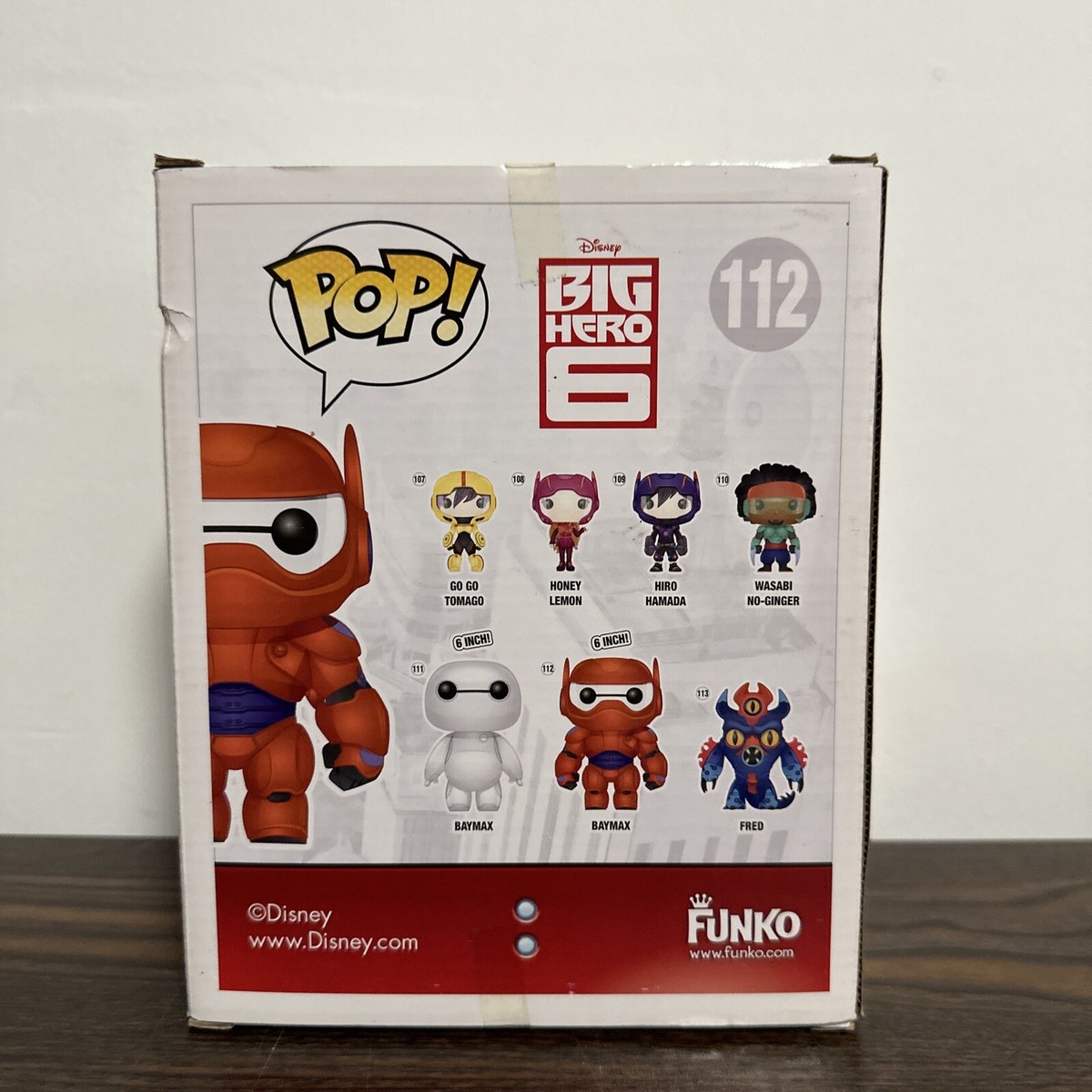 Funko Pop 112 Movies Big Hero Armored Baymax 6in Figure for sale
