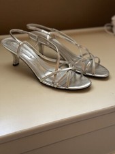 silver dressy sandals
