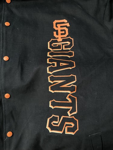 San Francisco Giants JH Design 6XL Reversible Jacket Cotton Twill/Satin Combo - Picture 3 of 14