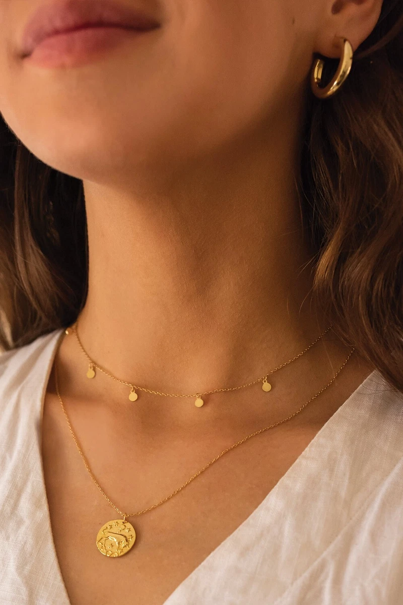 Gold Necklace for Women Dainty Gold Necklace Gold Layer Bead