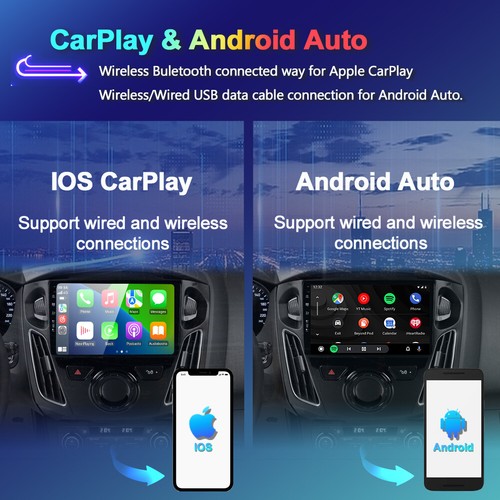 Android13 Car Stereo Head Unit For Ford Focus 2012-2018 GPS CarPlay RDS 6G+128GB - Picture 4 of 17