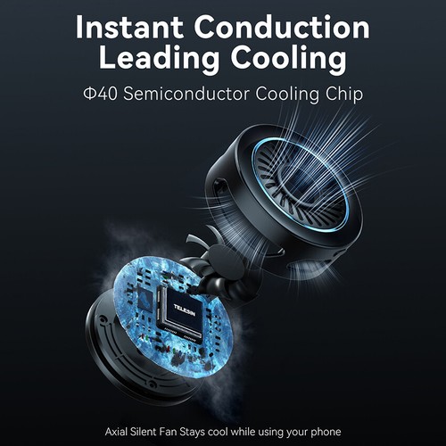 Phone Cooler Low Noise Cooling Magnetic Phone Radiator Semiconductor Heatsink - Zdjęcie 7 z 18