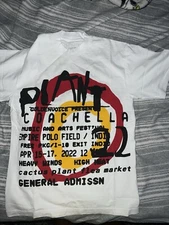 COACHELLA 2022 Cactus Plant Flea Market CPFM Shirt WHITE Small