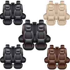 Leather Car Seat Cover Full Set For Ford Escape Focus Fiesta Fusion Expedition 