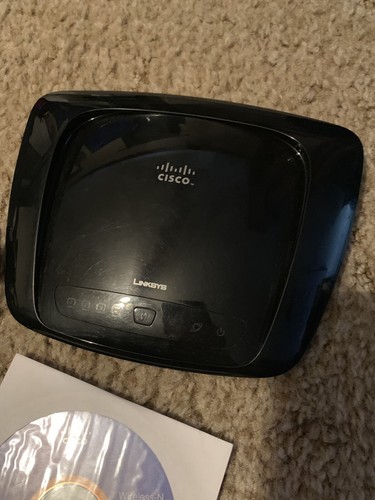 CISCO-LINKSYS WRT160N WIRELESS-N BROADBAND ROUTER W/ INSTALLATION DISC & ADAPTER - Picture 6 of 6