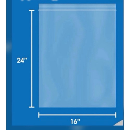 Large 18x24 Inch Zipper Storage Bags – Heavy Duty 5 Gallon Bags For Moving, Travel & Organizing (25 Pack)