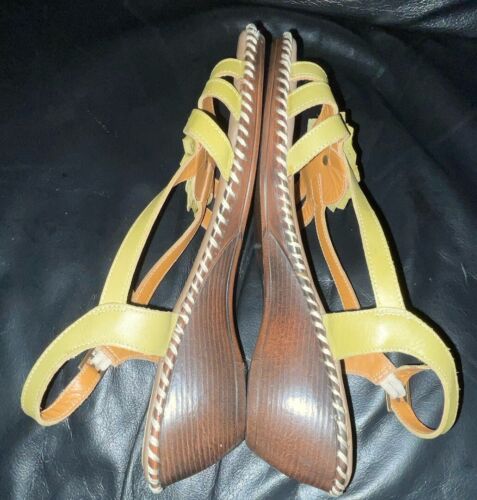 DAMEN GRÖSSE 8E OLIVGRÜN RIEMENSANDALEN DER SCHUHSCHNEIDER MINIMALE ABNUTZUNG - Bild 8 von 9