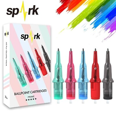 #ad #ad 20PCS 50PC Spark Ballpoint Pen Cartridge Practice Tattoo Cartridge Needle Sketch $13.99