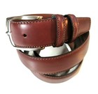 Cintura in vera pelle per uomo da donna 3,5 cm elegante marrone