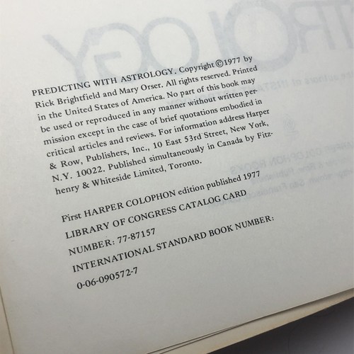 Predicting with Astrology by Mary Orser Rick & Glory Brightfield 1977 Paperback - Picture 5 of 15