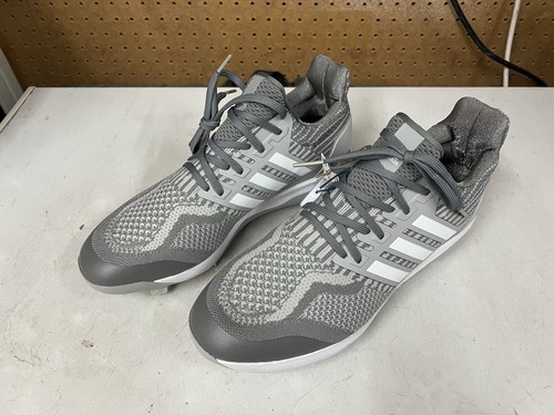 Adidas Ultra Boost DNA 5.0 Men's Size 12 Metal Baseball Cleats Gray ID9602 New