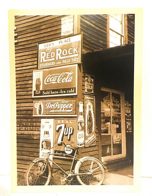 CPA PEPSI COCA COLA 7UP FAHRRAD ALT USA 
