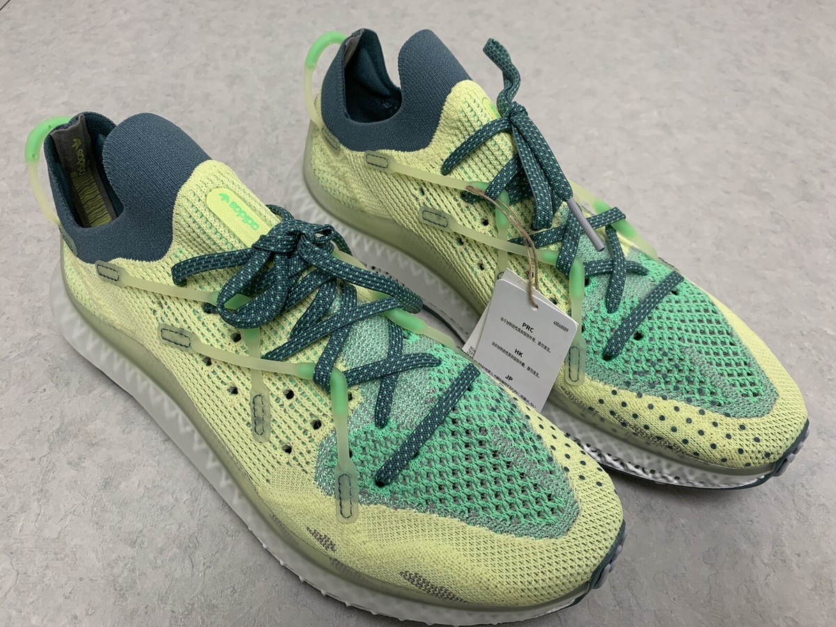 Adidas 4D Fusio ‘Semi Frozen Yellow’ FY3603 Primeknit Running Shoes Mens 10.5 Adidas 4D Fusio  main image 3