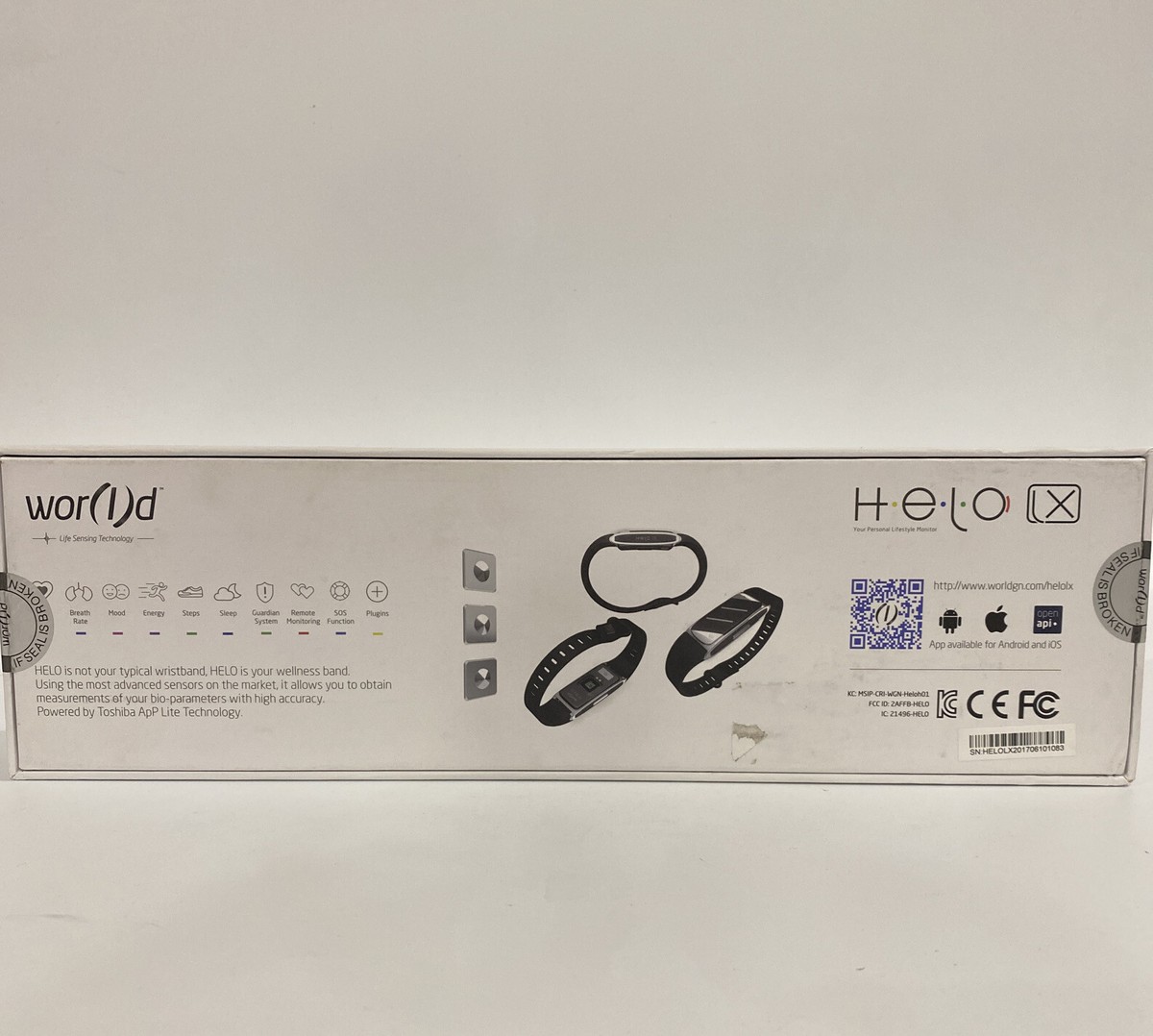 HELO LX BOX SET ×５、HELO LX BANDS ×５ ワ－ルド Wor(I)d Helo Lx Health Monitor 5 Pack Helo Lx Bands