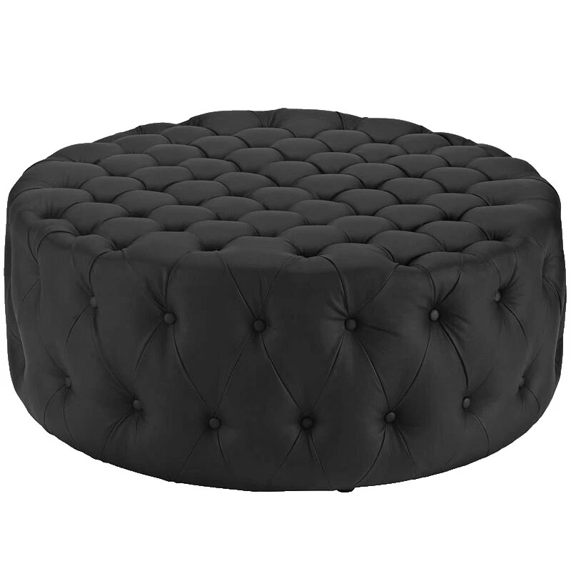 Vinyl Modern Ottomans, Footstools & Poufs