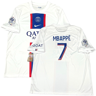 2022/23 PSG Third Jersey #7 Mbappe 2XL Nike Soccer League Version