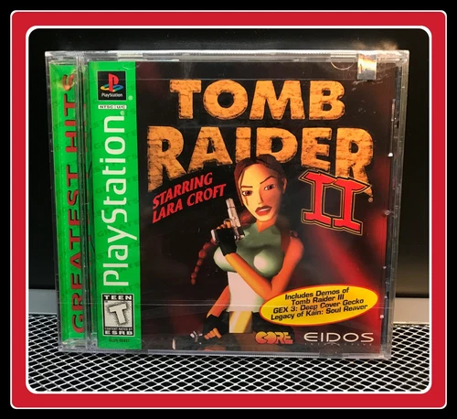 NEW Tomb Raider 2 II Starring Lara Croft PlayStation 1 PS1 Mint Factory Sealed!