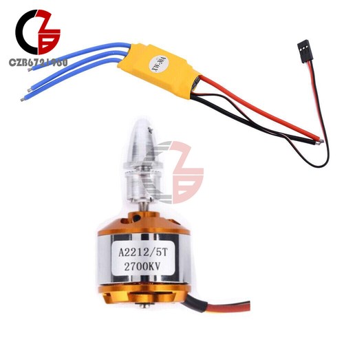A2212 1000/1400/2200KV Brushless Motor 30A ESC Combo for RC Fixed Wing /Drone - Picture 54 of 54