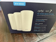 NETGEAR Orbi 870 Series RBE873 Tri-Band WiFi 7 Mesh System