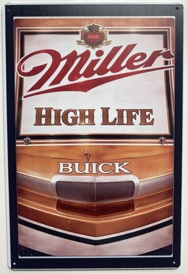 Miller High Life Racing Sign - Buick - Miller Lite Beer - Bobby Allison