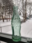 Green Glass Vintage Coca-Cola Soda Bottle Auburn NY