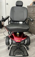 Jazzy Elite ES 4-Wheel Mobility Scooter, Red/Black, Swivel Seat, Armrests