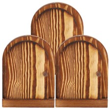 3Pcs Fairy Door Outlet Cover - Self-Adhesive Switch Plates for Kitchen - Wooden