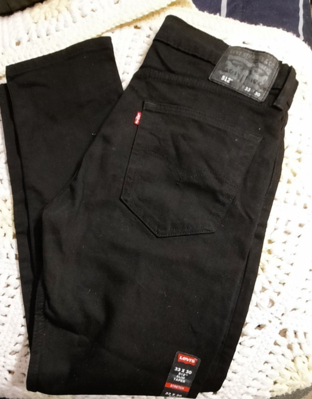 LEVI'S MENS 512 SLIM TAPER STRETCHT JEANS 33 X 30