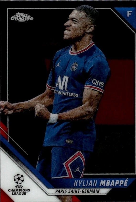 Topps Chrome UCL Kylian Mbapp√© #1 Trading Card 2021-22 for sale