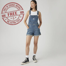 Best Seller Levi's Vintage Women's Shortalls About Last Week - Medium Wash NEW