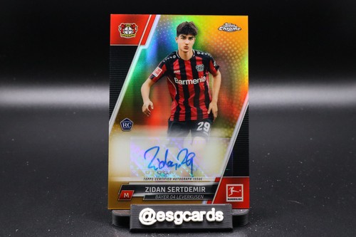 2021-22 Topps Chrome Bundesliga - #BCA-ZS Zidan Sertdemir (RC) Gold Auto /50