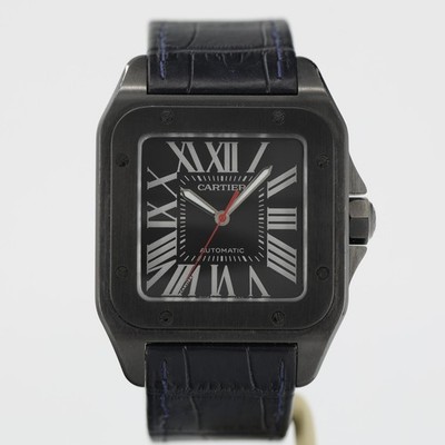 Cartier Santos 100 XL ADLC Black Dial WSSA0006 (Pre-Owned)