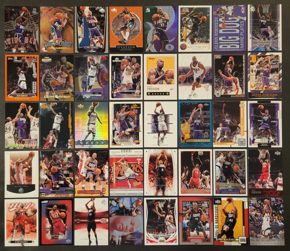 Лот из 80 различных баскетбольных карточек ГЛЕНН РОБИНСОН 2xAS 1994-2015 BSK3568 - Изображение 2 из 2