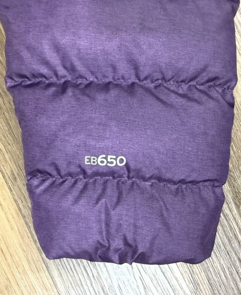 Eddie Bauer EB650 Down Puffer Jacket Purple Womens Large - Image 4 of 4