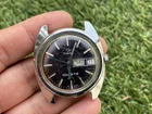 Vintage Timex Q Quartz Purple Dial Let’s Or Repair 1970s Mens