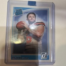 2018 Panini Donruss Rated Rookie Baker Mayfield #303 Cleveland Browns NFL Card. rookie card picture