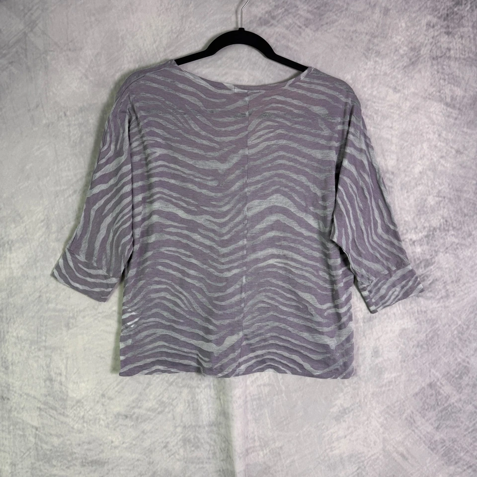 Top para mujer Charlotte Russe de colección y2k talla M púrpura estampado de cebra indie cyber rave Foto 2 de 4