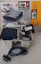 Iomega 100MB External Zip Drive Z100P2 Parallel Port w/Box Disks Cable 02653B00