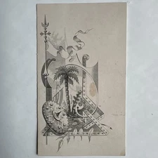 Victorian trade card Spring Opening Day April 26,1881 Probably Prang B98