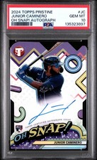 2024 TOPPS PRISTINE OH SNAP! AUTOS #JC JUNIOR CAMINERO PSA 10