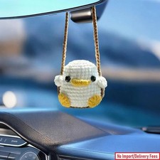 Car Rearview Mirror Hanging Decoration Cute Swinging Duck Handmade Ornament Car Rearview Mirror Hanging Decoration Cute Swinging Duck Handmade Ornament