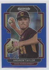 2022 Panini Prizm Draft Picks Blue Prizm Andrew Taylor #PDP80 01wi