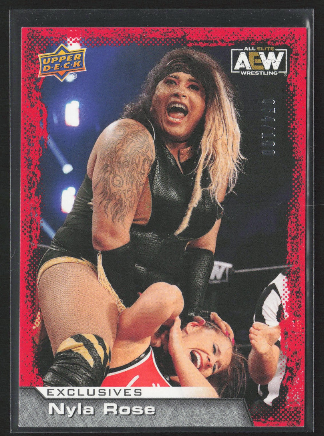 2022 Upper Deck AEW #12 Nyla Rose Exclusives #/100