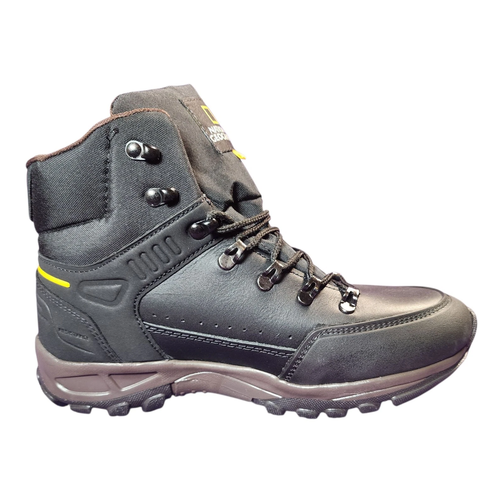 Leather Boots All Terrain Hiking Casual Black Brown Outdoor 9.5 US