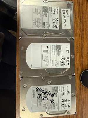 Various Hard Drives 3.5in SATA and SCSI 4.5GB-1.5TB (Untested, Good Condition)