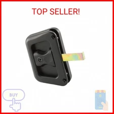 Prime-Line A 187 Black Plastic Hat Section Screen Door Handle and Latch (Single 