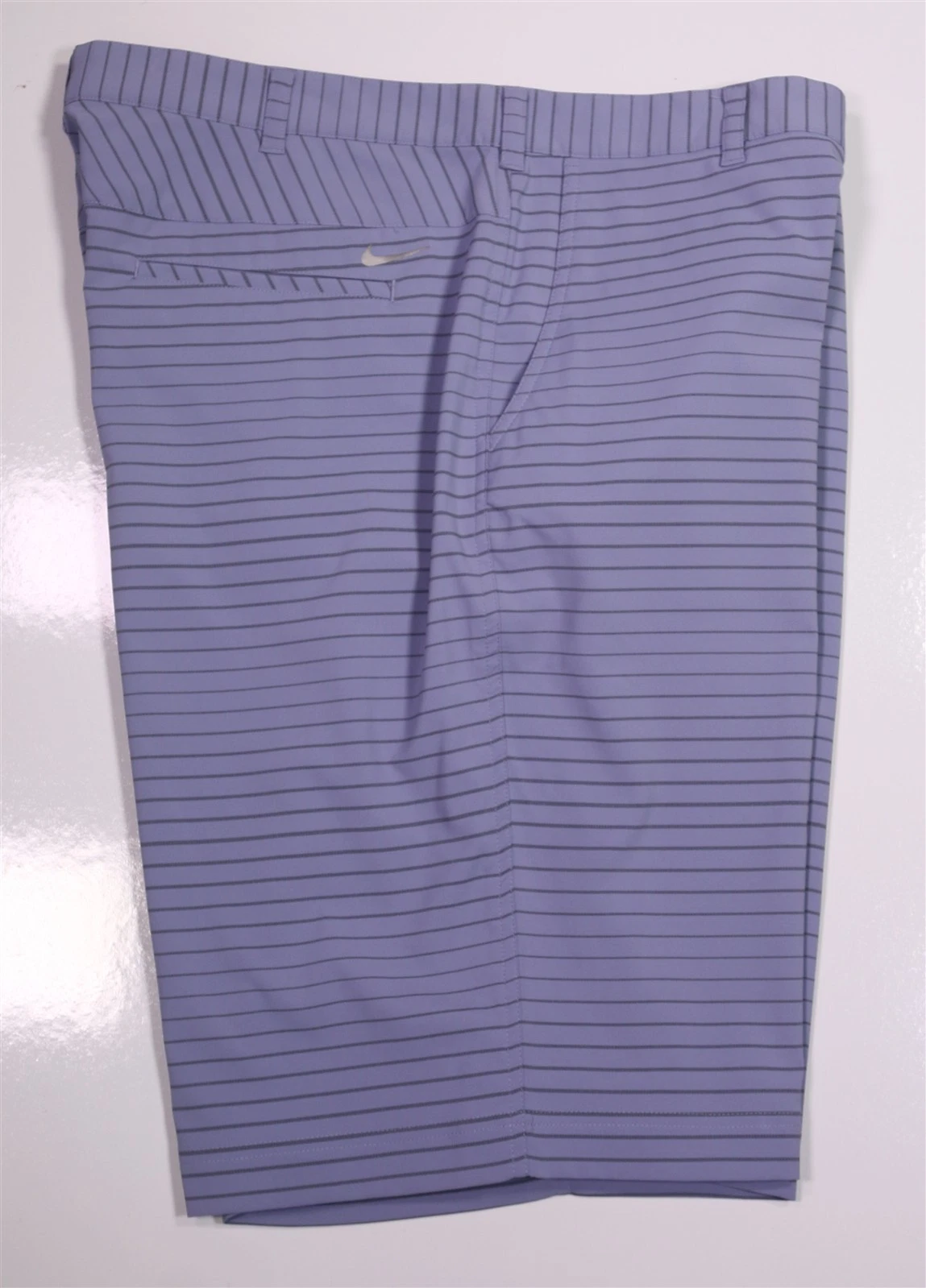 Pantaloncini Nike Golf Tour viola chiaro a righe orizzontali performance flat front 40